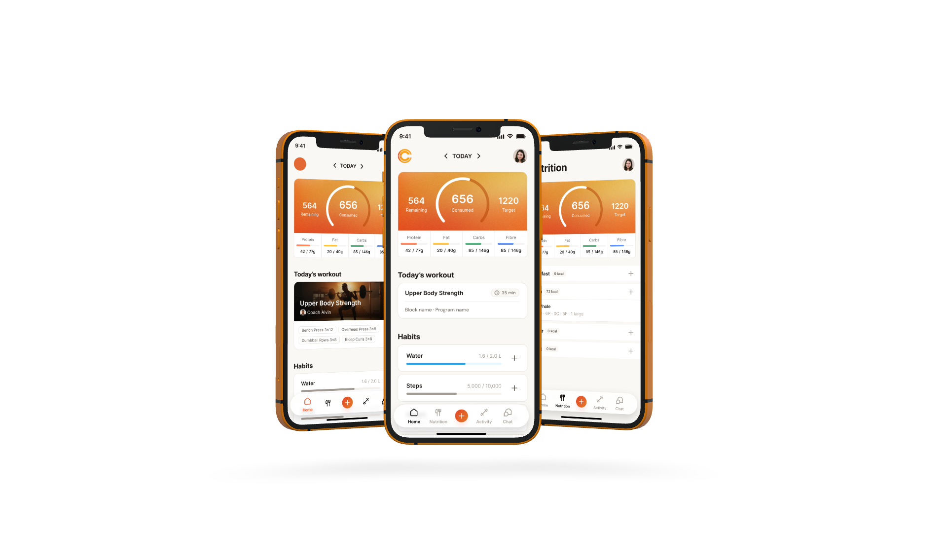 CoreCoach app on iPhone
